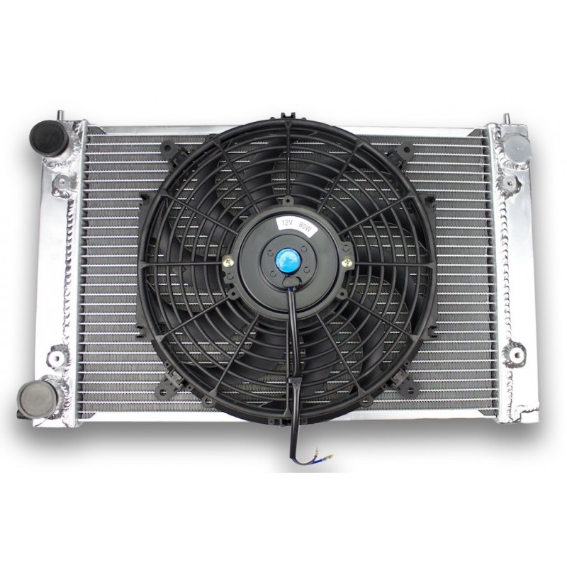 Kühler Aluminium-VOLKSWAGEN GOLF GTI 16V MK2-tv und ventilator Kühler Aluminium-VOLKSWAGEN GOLF GTI 16V MK2-tv und ventilator