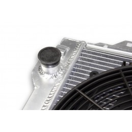 Aluminium Radiator BMW M3 E30 en fan tv