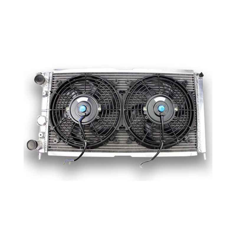 Radiator Aluminum FIAT PUNTO GT TURBO 1.4, and 2 fans dishes
