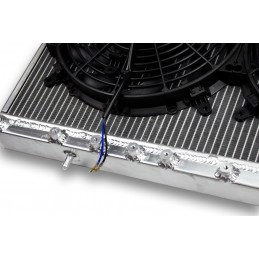 Radiator Aluminum for MITSUBISHI LANCER EVO 1 2 3, and 2 fans dishes