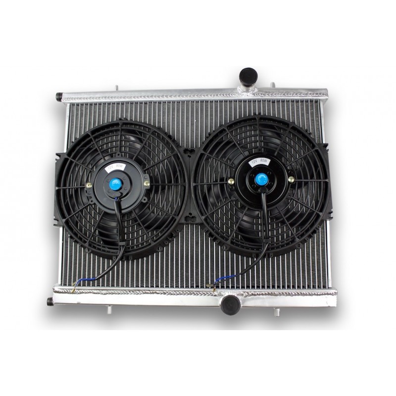 Pack radiateur Aluminium PEUGEOT 307 RC et CITROEN XSARA VTS + ventilateur plats Pack radiateur Aluminium PEUGEOT 307 RC et CITROEN XSARA VTS + ventilateur plats