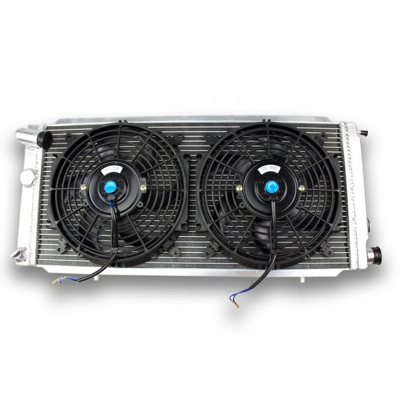 Radiateur Aluminium et ventilateurs plats PEUGEOT 205 GTI 1.6L/1.9L Radiateur Aluminium et ventilateurs plats PEUGEOT 205 GTI 1.6L/1.9L