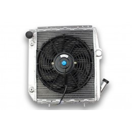 Radiator Aluminum RENAULT 5 GT TURBO 40mm and fan dish 290mm