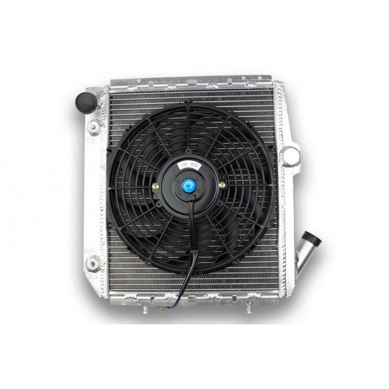 Radiateur Aluminium RENAULT 5 GT TURBO 40mm et ventilateur plat 290mm