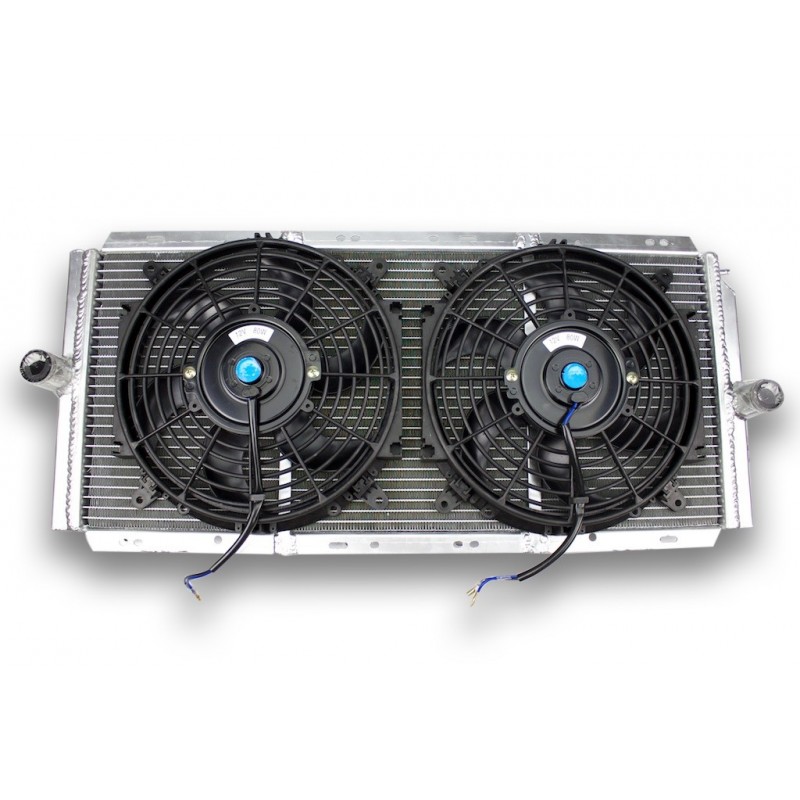 Radiateur Aluminium et ventilateur plat pour ALPINE A610 V6 TURBO EUROPACUP