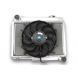 Radiateur Aluminium arrière et ventilateur plat pour ALPINE A110 et R8 GORDINI