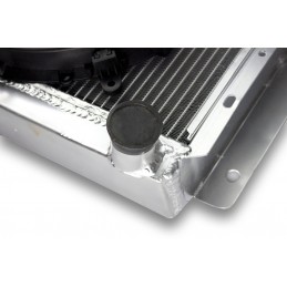 Radiador de Aluminio de la parte trasera del ventilador y el ventilador de la placa para el ALPINE A110 y R8 GORDINI