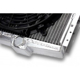 Radiator and Aluminum fan flat-RENAULT 5 GT TURBO 50mm