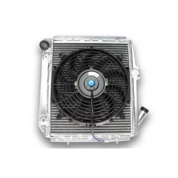 Radiator and Aluminum fan flat-RENAULT 5 GT TURBO 70mm