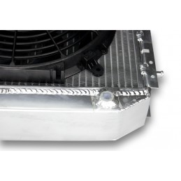 Aluminiowy radiator i wentylator, płaskim RENAULT 5 GT TURBO 70mm