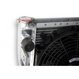 Radiator Aluminium and fan for RENAULT 5 ALPINE TURBO