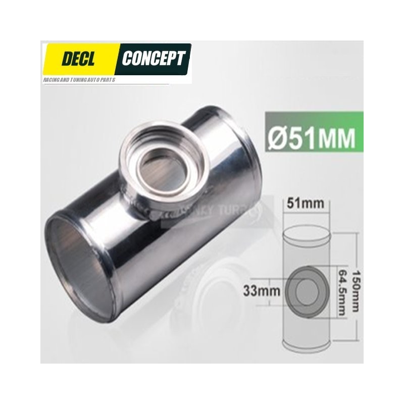 Tube aluminium avec flange pour Dump Valve HKS SQV SSQV Tube aluminium avec flange pour Dump Valve HKS SQV SSQV