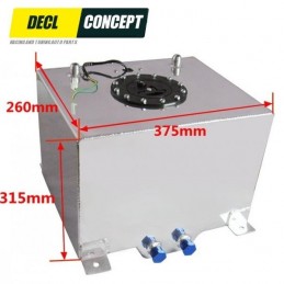 Reservoir d'essence aluminium 30L