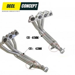 Collecteur d'échappement inox 4 en 1 pour HONDA CIVIC SI EM1 B16 de 99 à 2000