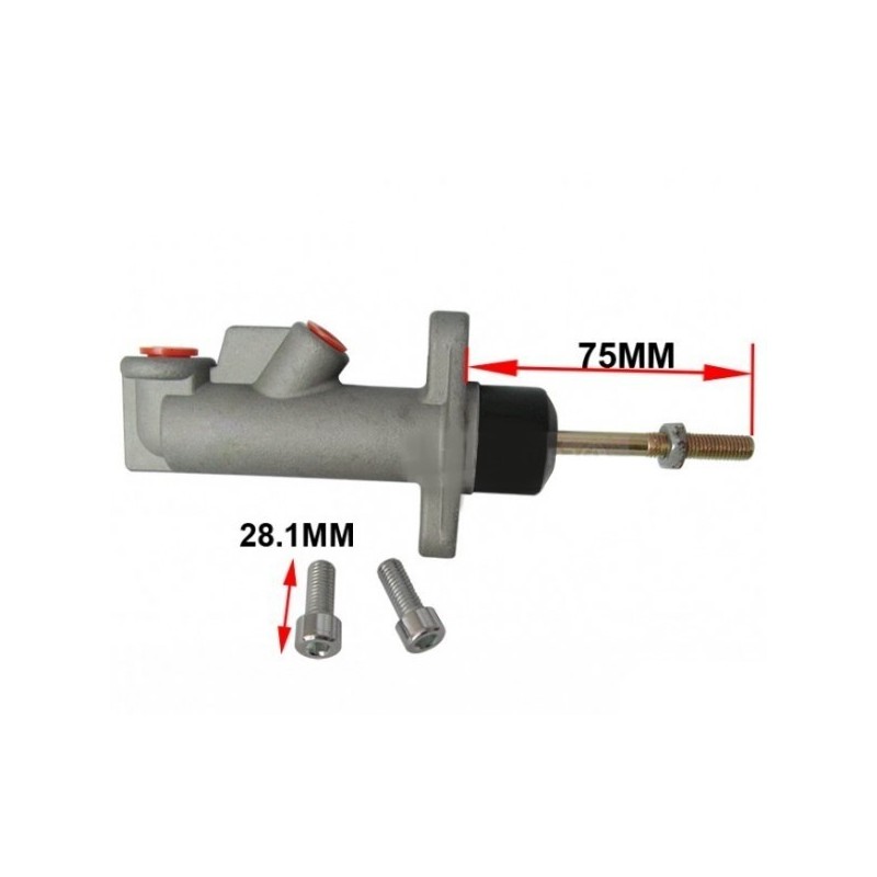 Hoofdremcilinder voor hydraulische handrem, grijs 0,625 Inch schacht 75mm