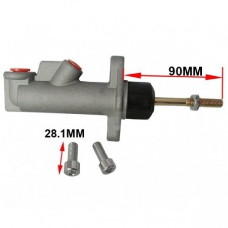 Hoofdremcilinder voor hydraulische handrem, grijs 0,625 Inch, stam 90mm