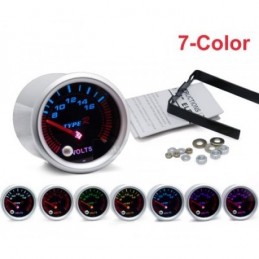 Voltmètre 52mm 7 couleurs