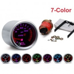 With oil pressure gauge 52mm + sensor 7 colors