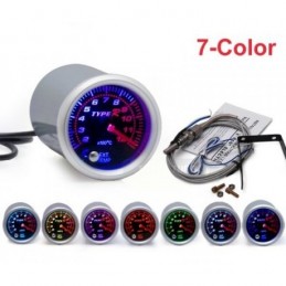 Manomètre température d'échappement (EGT) 52mm + sonde 7 couleurs