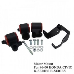 Silent block motor (aluminium gehäuse)+polyurethan für swap-motor der D-serie und B auf Honda Civic EK