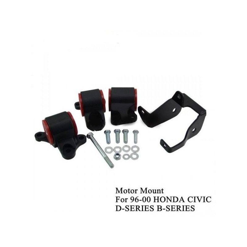 Silent block moteur en aluminium+polyurethane pour swap moteur série D et B sur Honda Civic EK