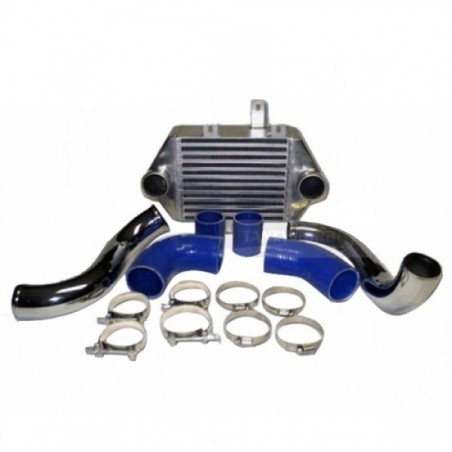 Heat exchanger, aluminum high volume+hoses silicones and elbow alu hardtop for Toyota MR2