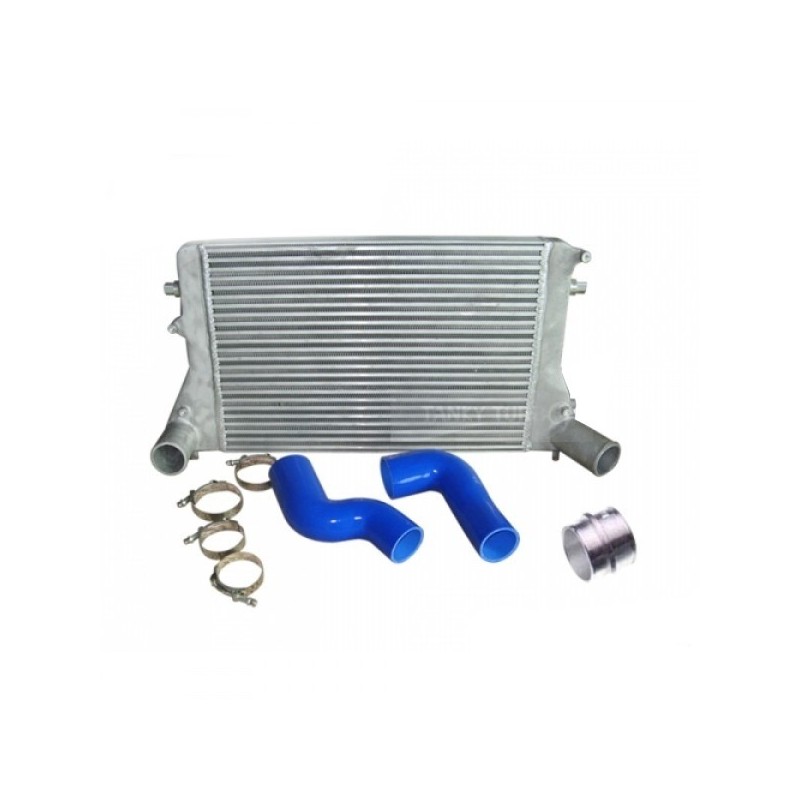 Scambiatore di calore in alluminio ad alto volume+tubi radiatore in silicone per VW Golf 5/6 GTI