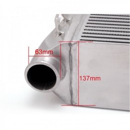 Heat exchanger, aluminum high volume side for VW Golf 4 GTI