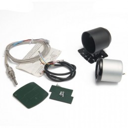 Manomètre température d'échappement (EGT) 52mm 7 couleurs programmables + sondes + support