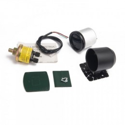 Manomètre pression d'huile 52mm 7 couleurs programmables + sondes + support