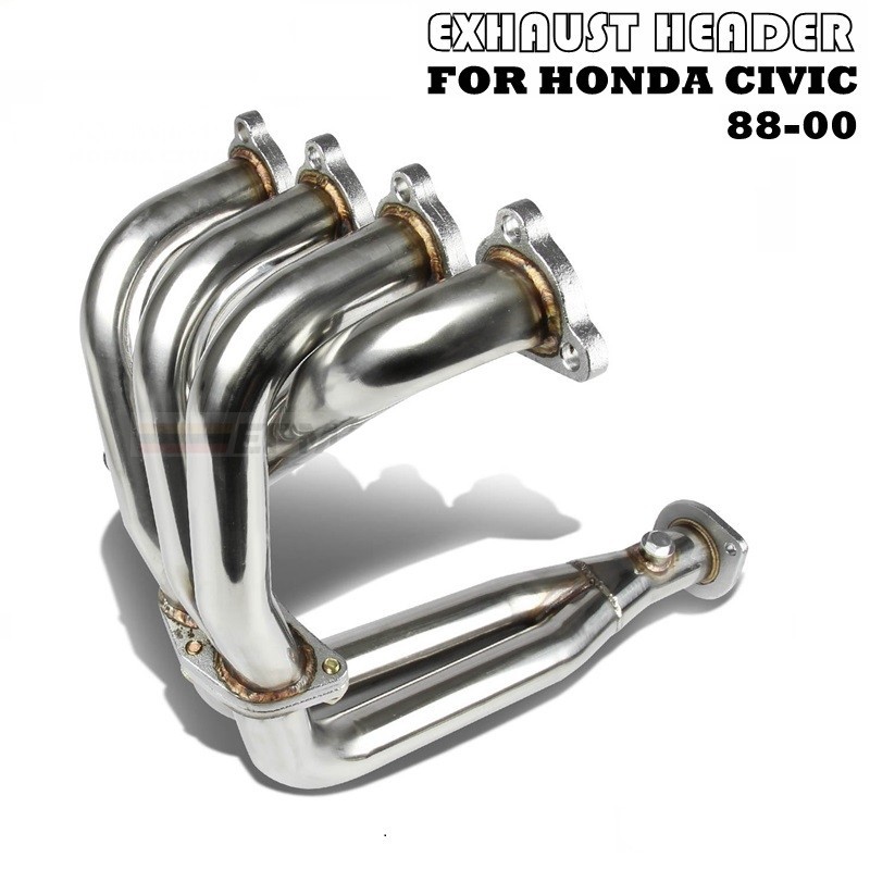 Collettore di scarico in acciaio inox 4 2 1 per Honda Civic 