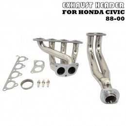 Collettore di scarico in acciaio inox 4 2 1 per Honda Civic 