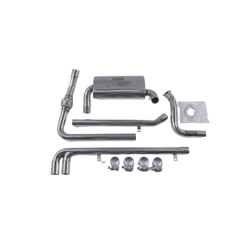 Linea sistema di scarico in acciaio Inox Renault 4 Linea sistema di scarico in acciaio Inox Renault 4