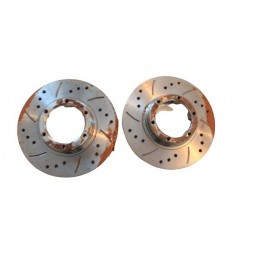 Disques de freins Groupe N percés rainurés pour Renault 4