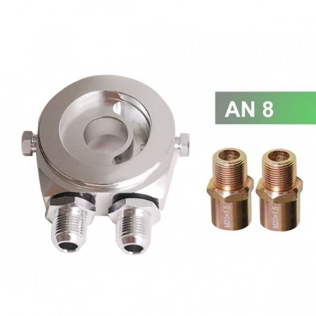 Plate sandwich for oil cooler AN8