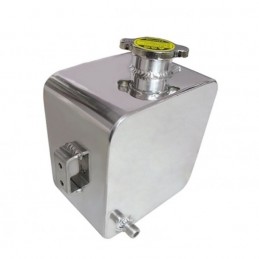 Tank aluminium 2L voor expansievat of water injectie-systeem, warmtewisselaar 